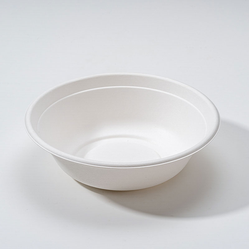 Bagasse Fibre rovná miska na horké nudlové polévky