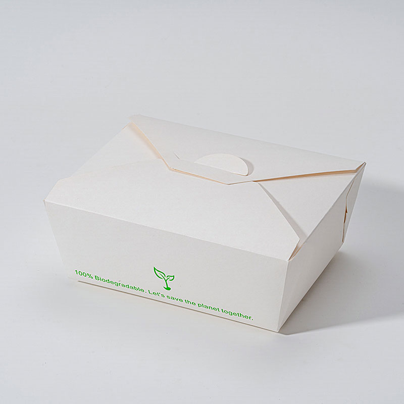 Kompostovatelný obědový papírový box pro Food Trucks